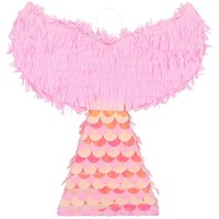 Pignatta a forma di coda di sirena rosa e iridescente - 40 cm