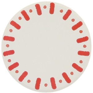 6 piccoli piatti Mix&Match - Rosso e Bianco