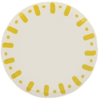 6 piccoli piatti Mix&Match - Giallo e Bianco