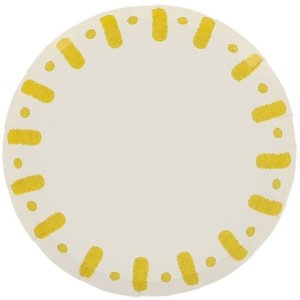 6 piccoli piatti Mix&Match - Giallo e Bianco