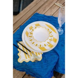 10 tovaglioli Mix&Match - Giallo e Bianco. n1