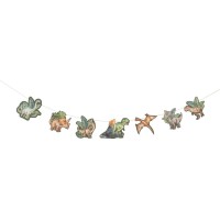 Ghirlanda di dinosauri verdi