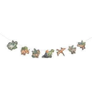 Ghirlanda di dinosauri verdi