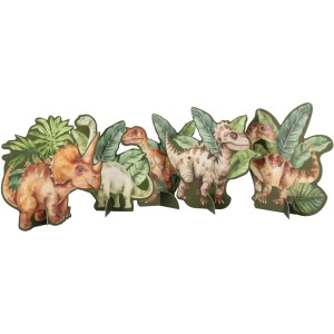 6 display di dinosauri verdi