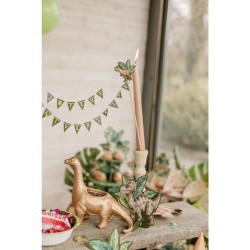 6 display di dinosauri verdi. n2