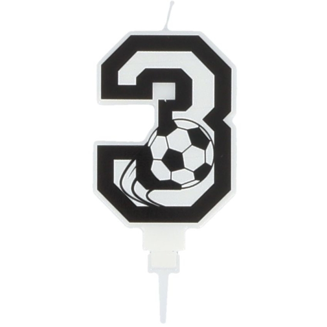 Candela da calcio numero 3 - 8, 5 cm 
