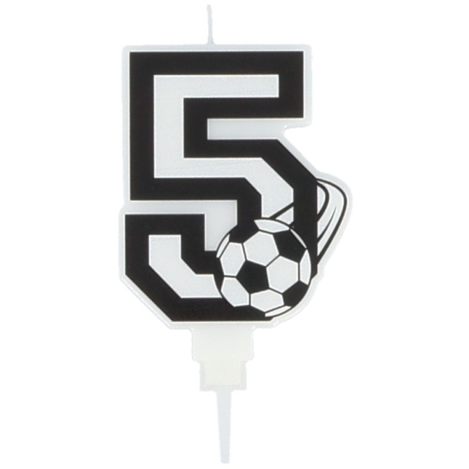 Candela da calcio numero 5 - 8, 5 cm 