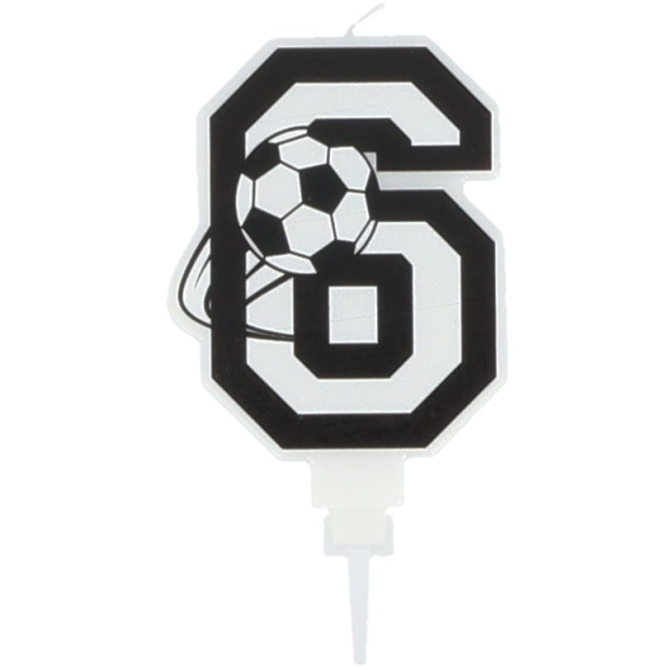 Candela da calcio numero 6 - 8, 5 cm 
