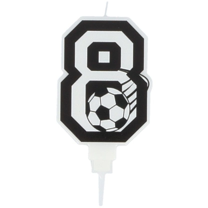 Candela da calcio numero 8 - 8, 5 cm 