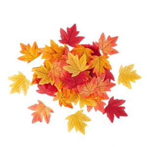 Set di 50 foglie d'acero nei colori autunnali - 10 cm