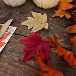 Set di 50 foglie d acero nei colori autunnali - 10 cm. n1