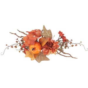 Decorazione Dolcezza Autunnale - Arancione e Ambra - 30 cm