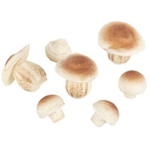 Set di 7 funghi in schiuma di colore naturale