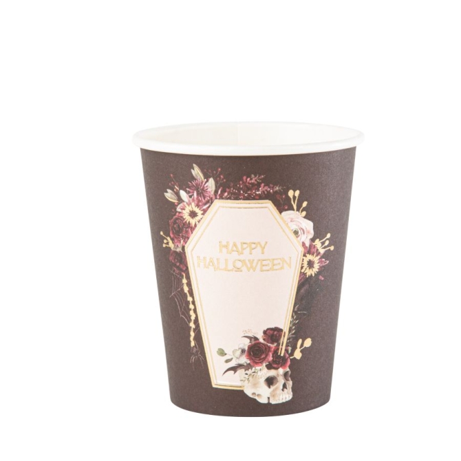 8 tazze a forma di bara 