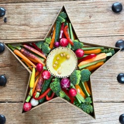 Vassoio in cartone kraft Stella - 40 cm - Alimentare. n1