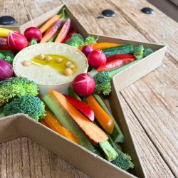 Vassoio in cartone kraft Stella - 40 cm - Alimentare. n2