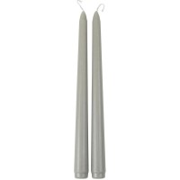 2 Candele Torcia in Cera  Verde Grigio