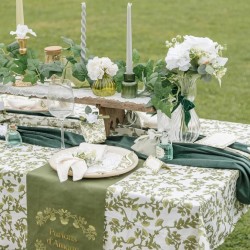 2 Candele Torcia in Cera  Verde Grigio. n3