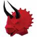 Trofeo Triceratopo Rosso - Carta 3D. n°1