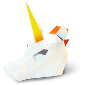 Maschera Unicorno - Carta 3D