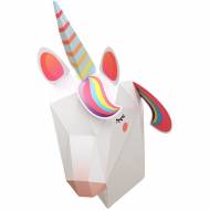 Trofeo Unicorno 3D in carta e decorazioni da costruire