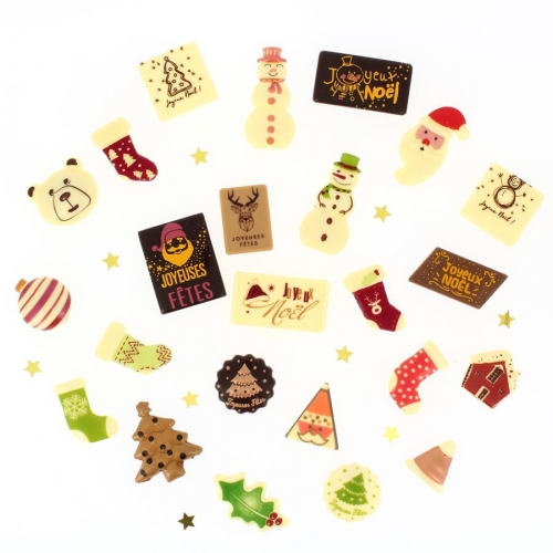 24 piccoli regali di cioccolato (max 6 cm) - Calendario dell Avvento 