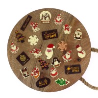 24 piccoli regali di cioccolato (max 5 cm) - Calendario dell'Avvento