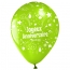 10 Palloncini Buon compleanno Annikids - Verde lime