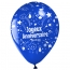 10 Palloncini Buon compleanno Annikids - Blu marino