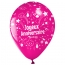 10 Palloncini Buon compleanno Annikids - Rosa fucsia