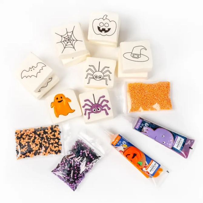 Kit di 12 marshmallow di Halloween da decorare 