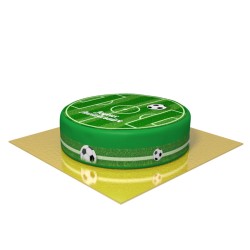 Contorni per torta di zucchero - Campo da calcio. n1