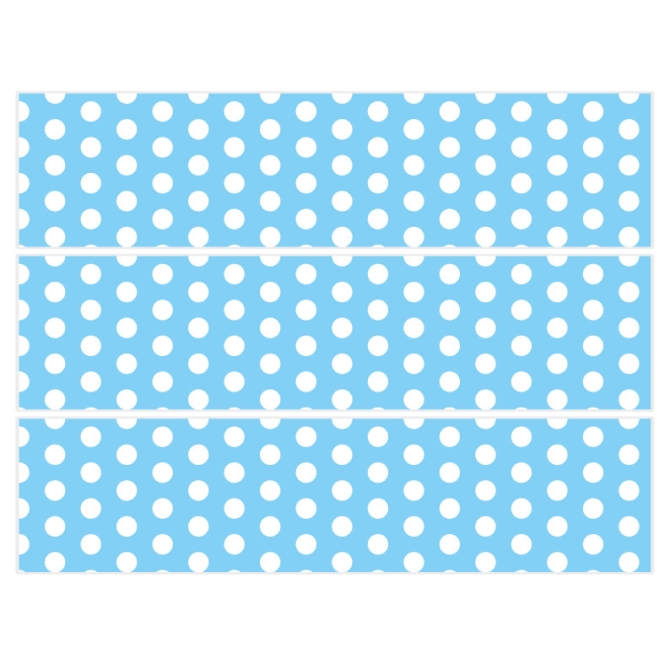 Contorni torta - Pois bianchi / cielo 