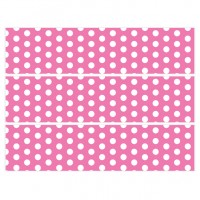 Contorni torta - Pois bianchi/rosa