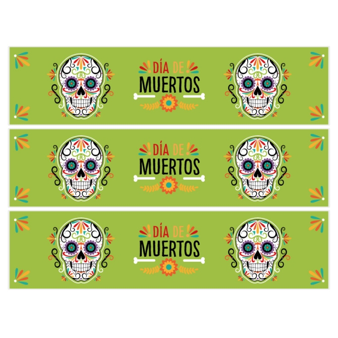 Contorni torta - Calavera Verde 