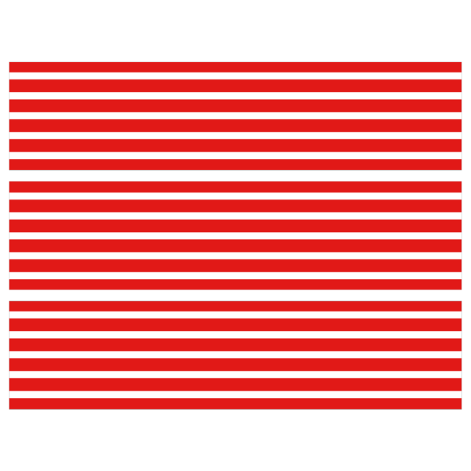 Contorno torta - Righe orizzontali Rosso 
