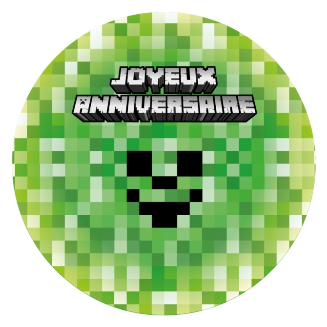 Disco per torta Pixcraft (19 cm) 