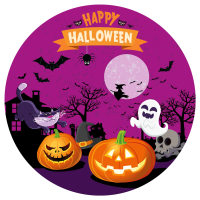 Disco torta Happy Halloween (19 cm)