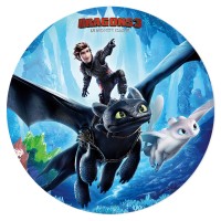 Disco per dolci Dragons (19 cm)