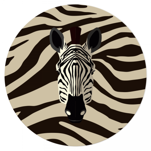 Disco di zucchero - Zebra (19 cm) 