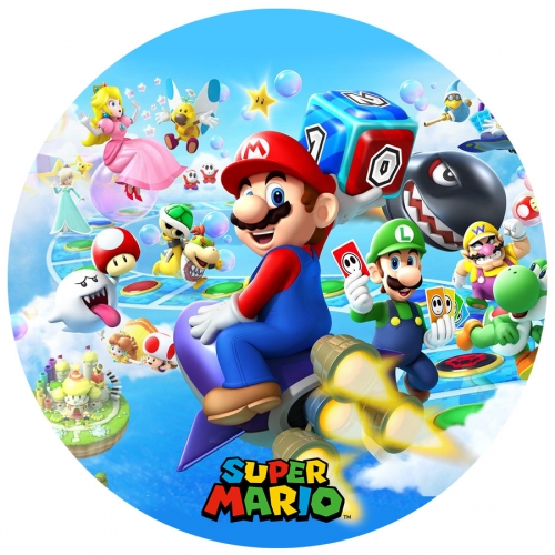 Disco di zucchero Super Mario (19 cm) 