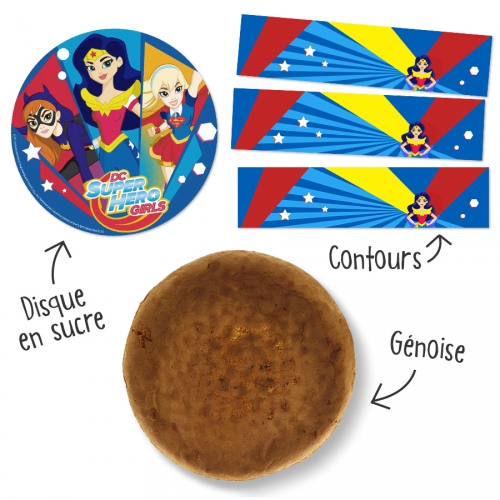 Kit torta Super Hero Girls 