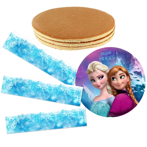 Kit torta Frozen la Regina delle nevi 