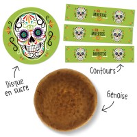 Kit torta Calavera Dia de los muertos