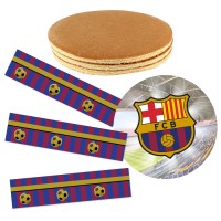 Kit torta FC Barcellona - Pan di spagna classico