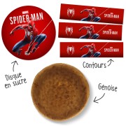 Kit torta Spider-Man Marvel - Pan di spagna classico