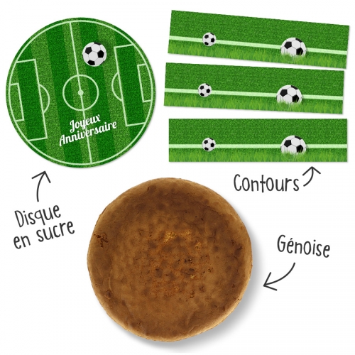Kit torta Campo da calcio 