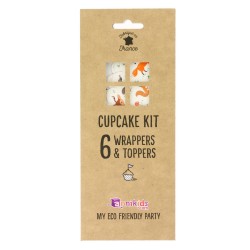 Kit Cupcakes Animali della foresta - Riciclabile. n5