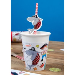 6 Bicchieri Pirata Color - Compostabile. n°2