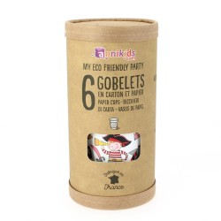 6 Bicchieri Pirata Color - Compostabile. n°3